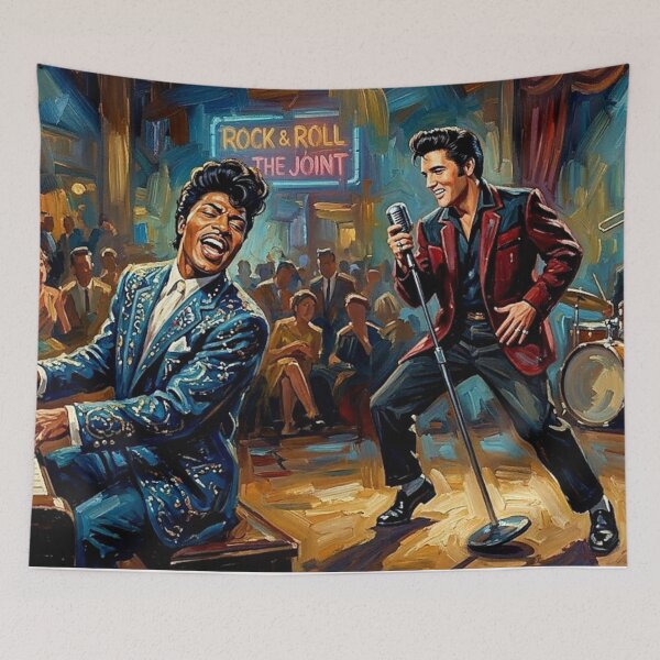 Item preview, The Kings of Rhythm: Elvis Presley & Little Richard designed and sold by Art's Diner.