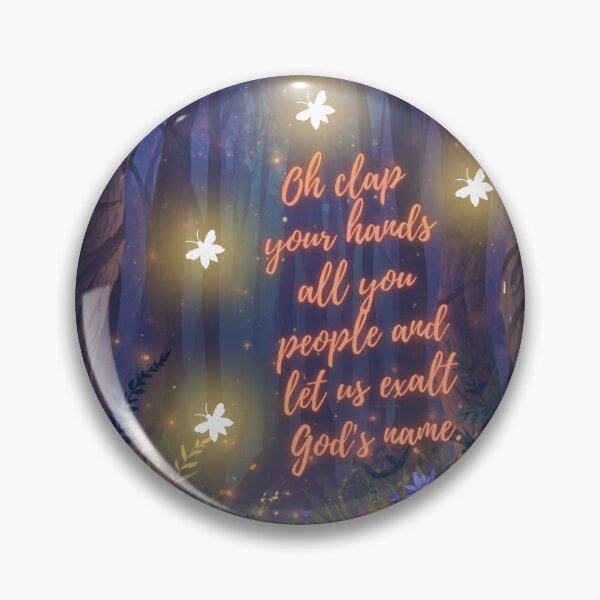 Item preview, Fire flies in forest with Bible verse  designed and sold by Vibrantfaith321.