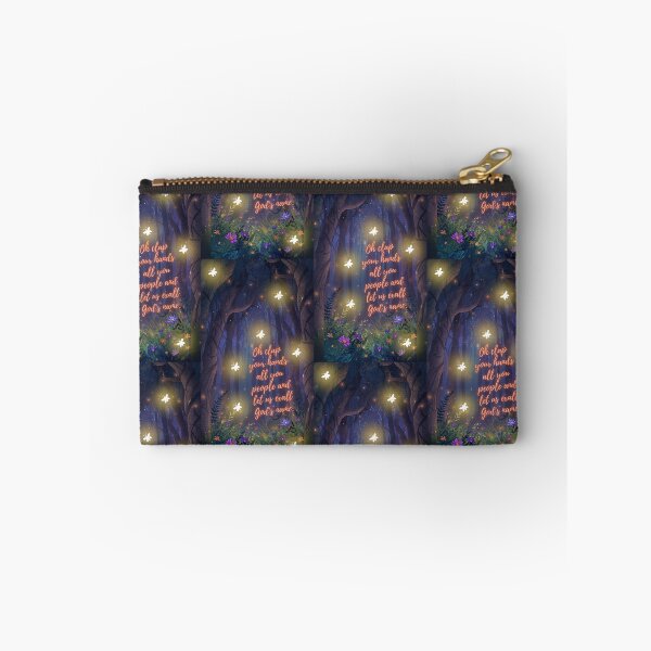 Item preview, Fire flies in forest with Bible verse  designed and sold by Vibrantfaith321.