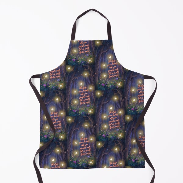 Item preview, Fire flies in forest with Bible verse designed and sold by Vibrantfaith321.