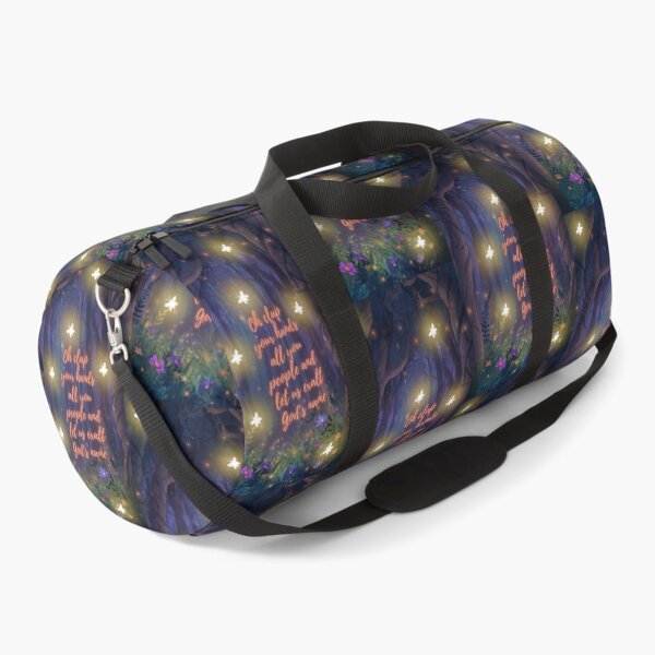Item preview, Fire flies in forest with Bible verse designed and sold by Vibrantfaith321.