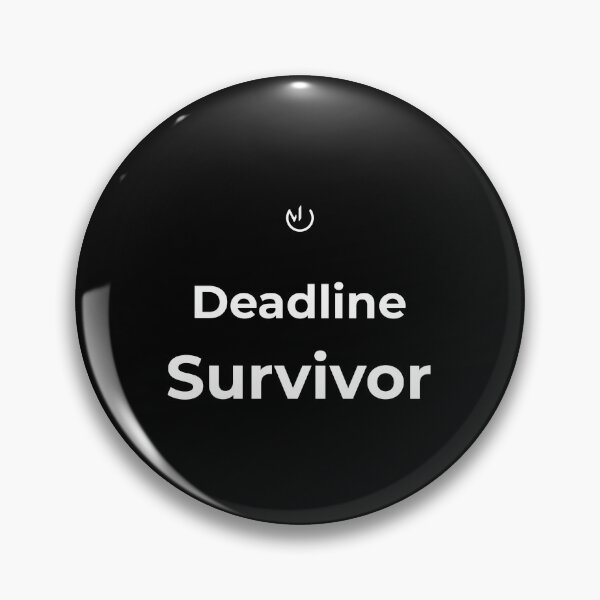 Item preview, Deadline Survivor Funny Work Humor Minimalist Shirt designed and sold by mostly_offline.