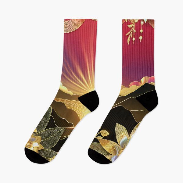 Item preview, Luxurious Mountain Sunset Over Lake Stylized Digital Art designed and sold by DEC02.