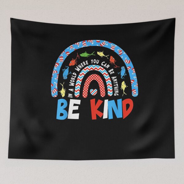 Item preview, Autism Awareness – Be Kind Why Fit In Cat in the Hat Inspired Design designed and sold by ArtFunDib.