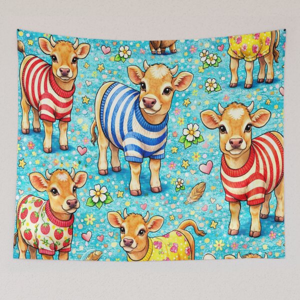 Item preview, Sweet Little Cows in Cute Jumpers designed and sold by VividOddityCo.