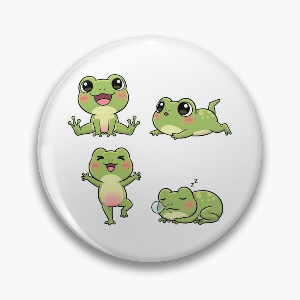 Item preview, Funny Retro Frog- 90s Kawaii Aesthetic designed and sold by Tw1nsAIArt.