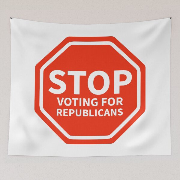 Item preview, Stop voting for Republicans.  designed and sold by Rachel the Artist .