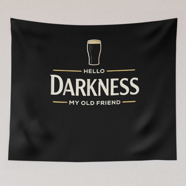 Item preview, Hello Darkness My Old Friend – Funny Irish Beer St. Patrick’s Day Design designed and sold by ArtFunDib.