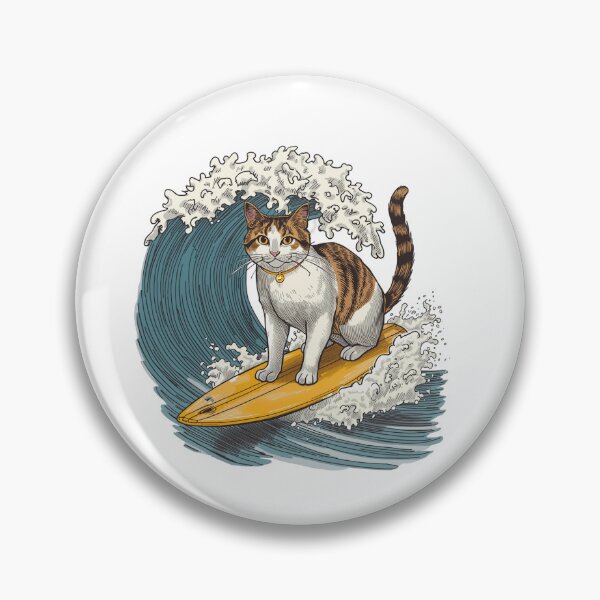 Item preview,  Vintage Surfing Cat  designed and sold by SOUFIANE1991.