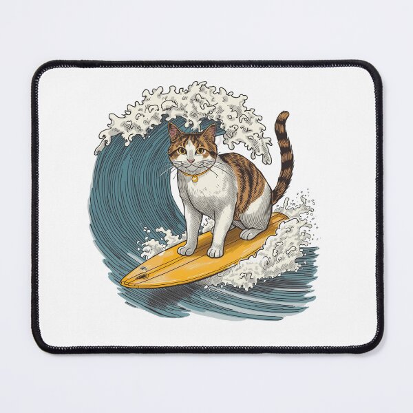 Item preview, Vintage Surfing Cat designed and sold by SOUFIANE1991.