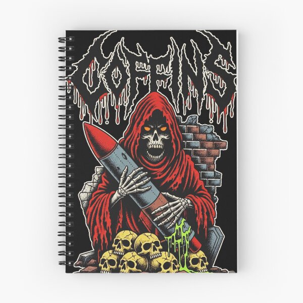 Item preview, Doomsday - 80s Retro Horror Skull designed and sold by CoffinsArt.
