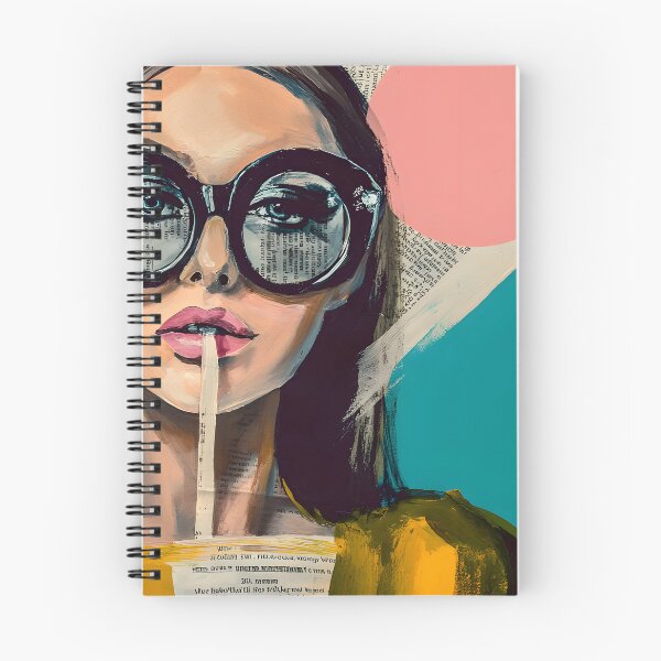 Item preview, Embrace Contemporary Style with a Fashionable Woman in Oversized Sunglasses and Abstract Color designed and sold by OlfactoART Studio.