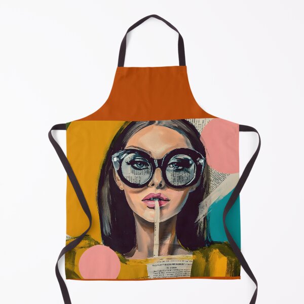 Item preview, Embrace Contemporary Style with a Fashionable Woman in Oversized Sunglasses and Abstract Color designed and sold by OlfactoART Studio.