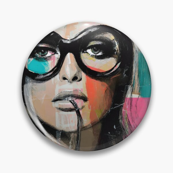 Item preview, Step into Modern Expression with Striking Makeup, Oversized Glasses and Bold Geometric Color Play designed and sold by OlfactoART Studio.