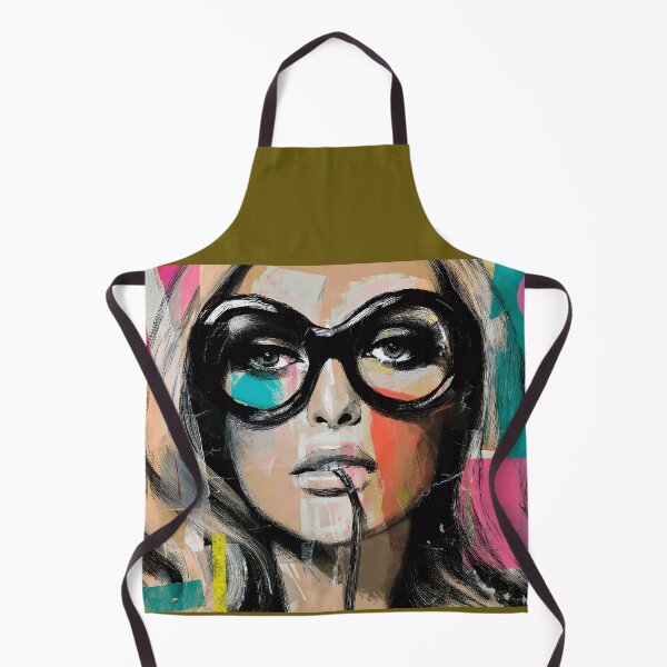 Item preview, Step into Modern Expression with Striking Makeup, Oversized Glasses and Bold Geometric Color Play designed and sold by OlfactoART Studio.