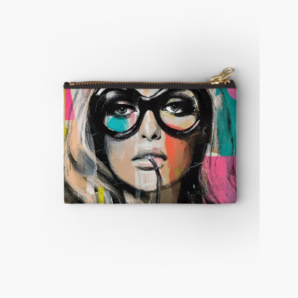 Item preview, Step into Modern Expression with Striking Makeup, Oversized Glasses and Bold Geometric Color Play designed and sold by OlfactoART Studio.