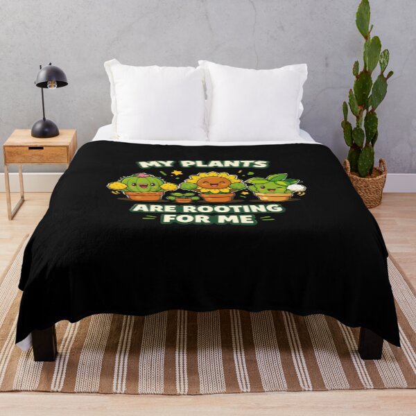 Item preview, My Plants Are Rooting For Me Retro Plant Lover Funny Gardening Shirt designed and sold by VibeOffline Studio.