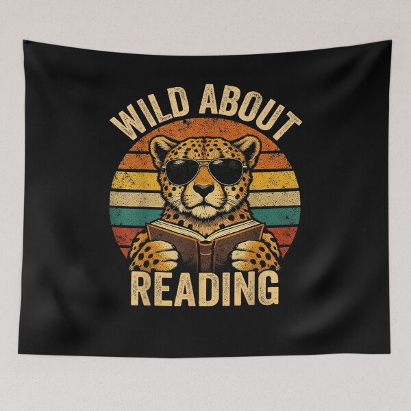 Item preview, Boys Animal Print Clothes Wild About Reading Cheetah Book  designed and sold by ArtFunDib.