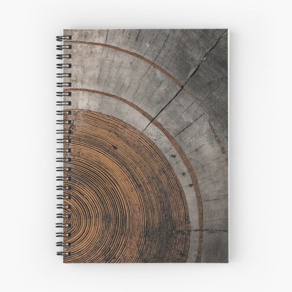 Item preview, Japandi and wabi sabi inspired copper tree rings texture art designed and sold by filigreedigital.