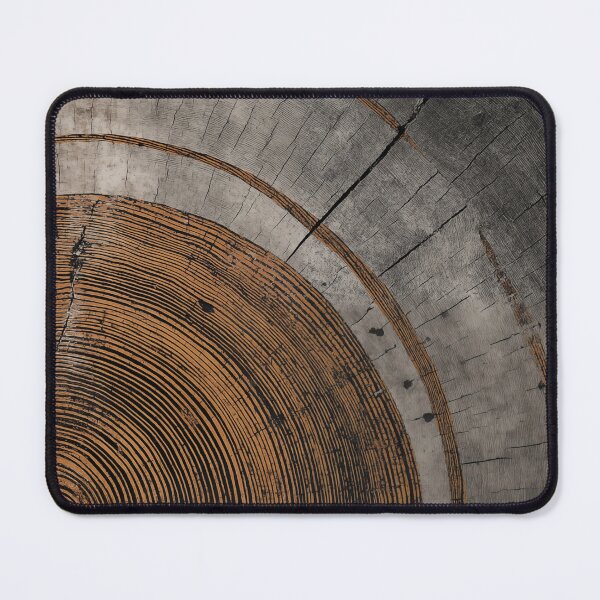 Item preview, Japandi and wabi sabi inspired copper tree rings texture art designed and sold by filigreedigital.