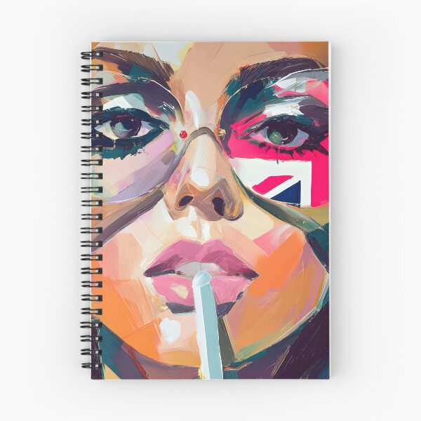 Item preview, Femme Fatale Art- Celebrate Urban Color with a Vibrant Woman in Union Jack Sunglasses designed and sold by OlfactoART Studio.