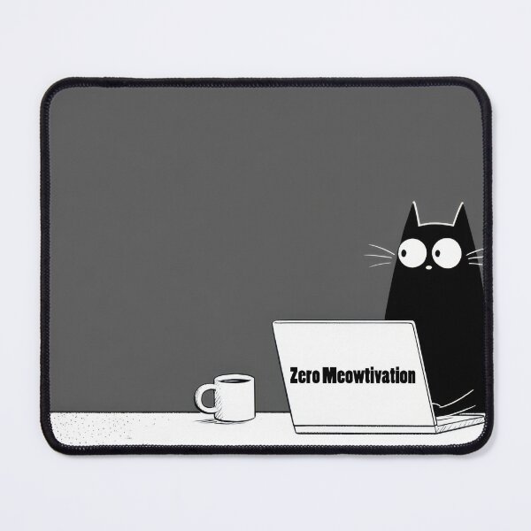 Item preview, Cat working on a laptop at desk designed and sold by anytka.