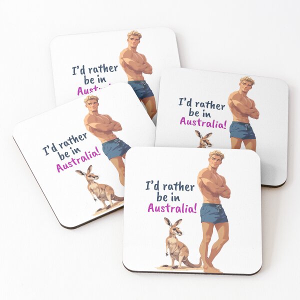Item preview, I'd rather be in Australia! designed and sold by Robin Knight.