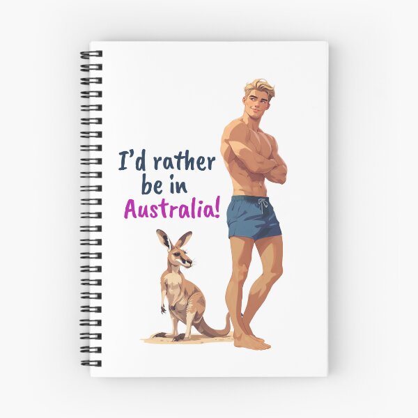 Item preview, I'd rather be in Australia! designed and sold by Robin Knight.