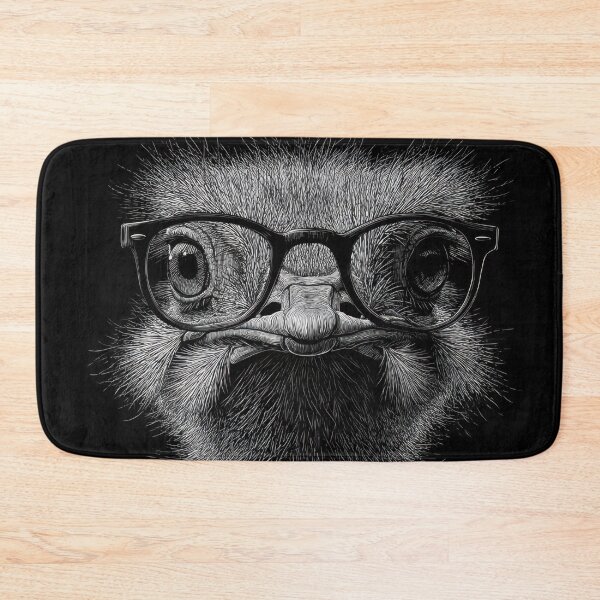 Item preview, Ostrich in glasses shows face designed and sold by anytka.
