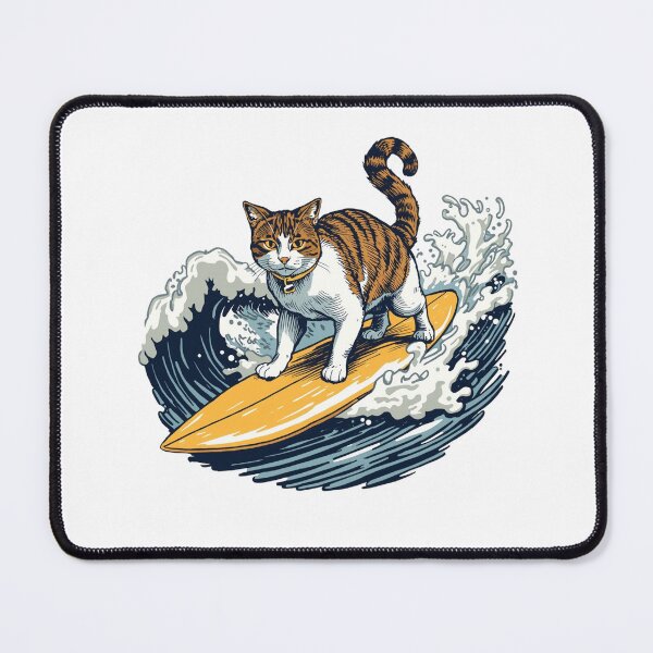 Item preview, Vintage Surfing Cat designed and sold by SOUFIANE1991.