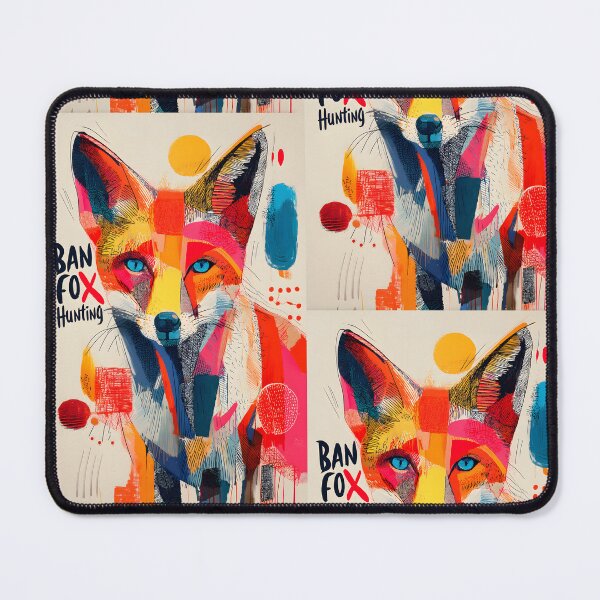 Item preview, Stand for Wildlife with a Vibrant Fox in Bold Colors Advocating to Ban Fox Hunting designed and sold by OlfactoART Studio.