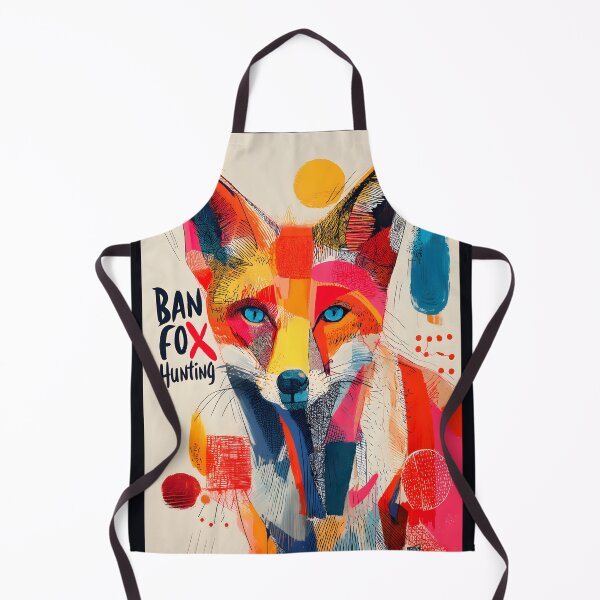 Item preview, Stand for Wildlife with a Vibrant Fox in Bold Colors Advocating to Ban Fox Hunting designed and sold by OlfactoART Studio.