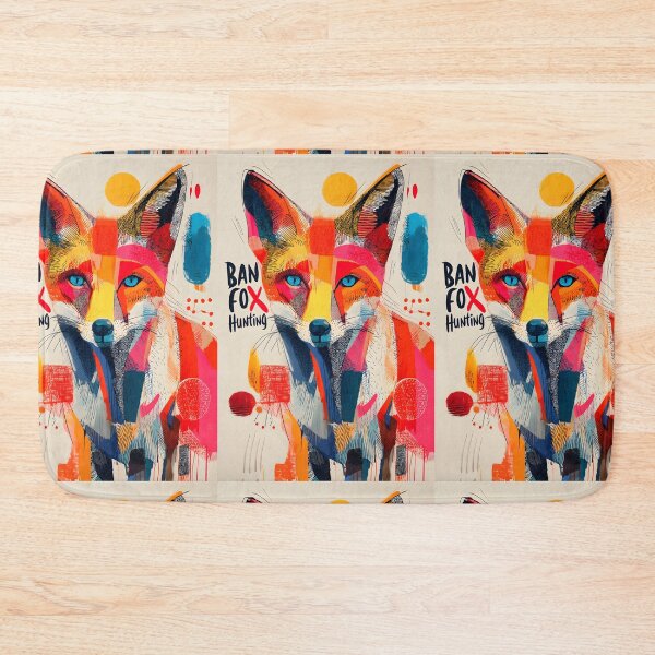 Item preview, Stand for Wildlife with a Vibrant Fox in Bold Colors Advocating to Ban Fox Hunting designed and sold by OlfactoART Studio.