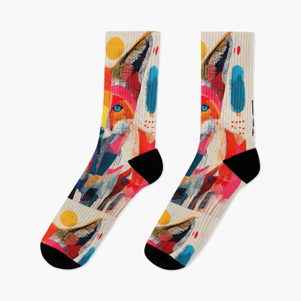Item preview, Stand for Wildlife with a Vibrant Fox in Bold Colors Advocating to Ban Fox Hunting designed and sold by OlfactoART Studio.