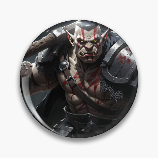 Item preview, Savage Orc Warrior Dark Fantasy Concept Art designed and sold by MiguelTanavon.