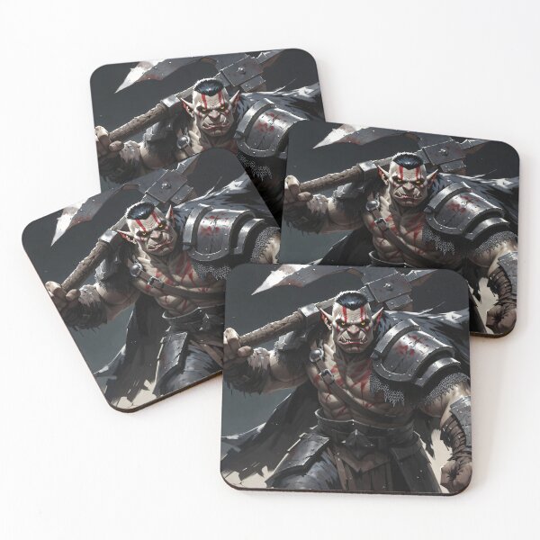 Item preview, Savage Orc Warrior Dark Fantasy Concept Art designed and sold by MiguelTanavon.
