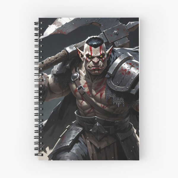Item preview, Savage Orc Warrior Dark Fantasy Concept Art designed and sold by MiguelTanavon.