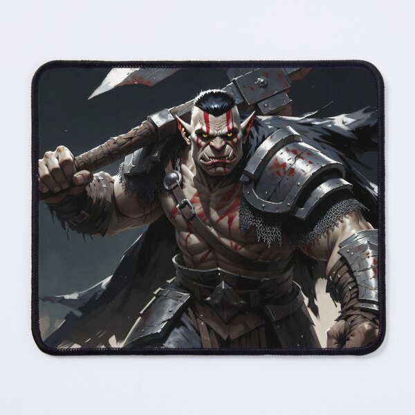 Item preview, Savage Orc Warrior Dark Fantasy Concept Art designed and sold by MiguelTanavon.