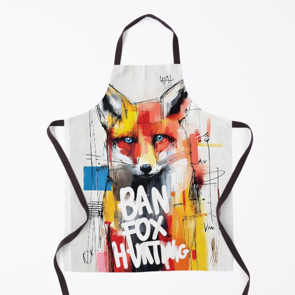 Item preview, Champion Wildlife Protection with a Vibrant Fox and Bold Ban Fox Hunting Message designed and sold by OlfactoART Studio.
