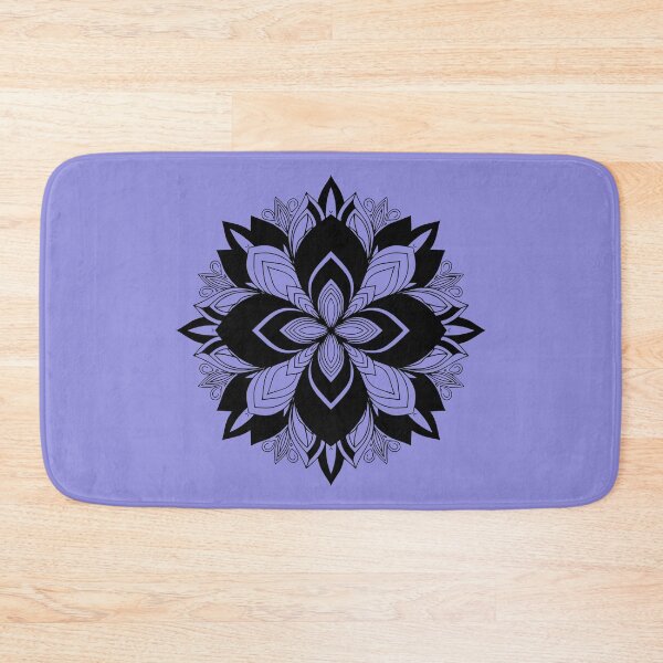 Item preview, Vibrant Floral Mandala Blk designed and sold by UrbanPrts.