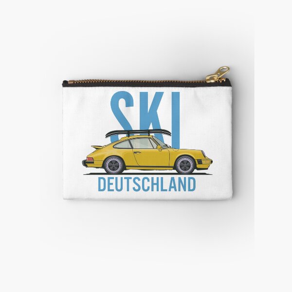 Item preview, Vintage Porsche 911 964 Ski Deutschland illustration designed and sold by blackdogshop.