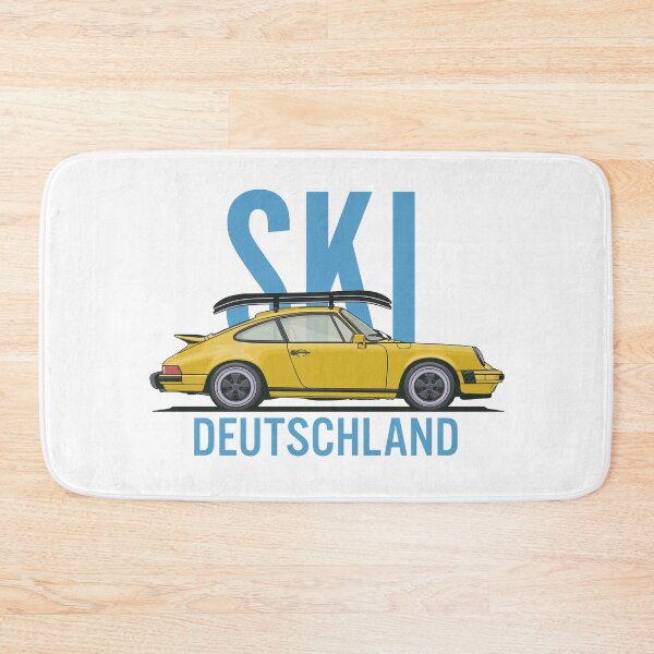 Item preview, Vintage Porsche 911 964 Ski Deutschland illustration designed and sold by blackdogshop.