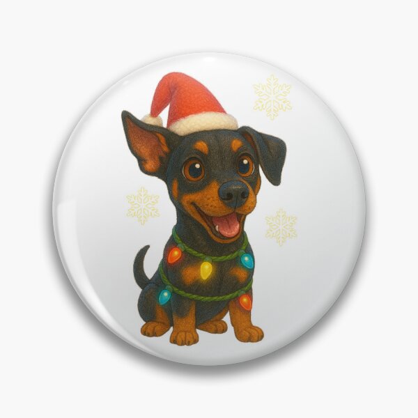Item preview, Christmas Doberman Pinscher designed and sold by Sillytoe.
