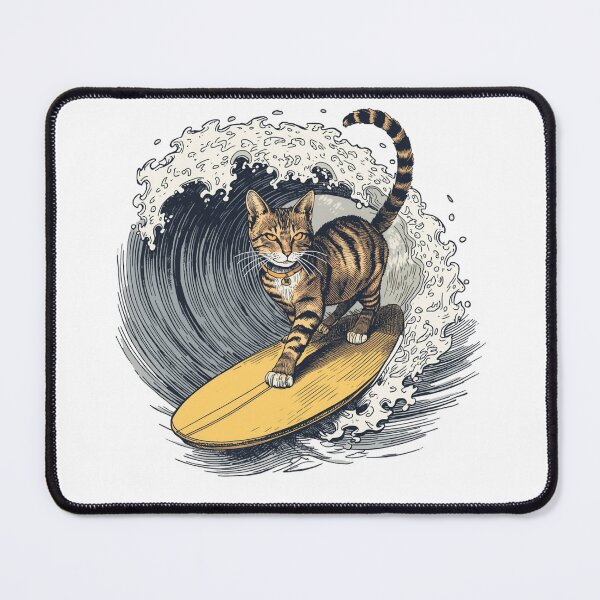 Item preview, Vintage Surfing Cat designed and sold by SOUFIANE1991.