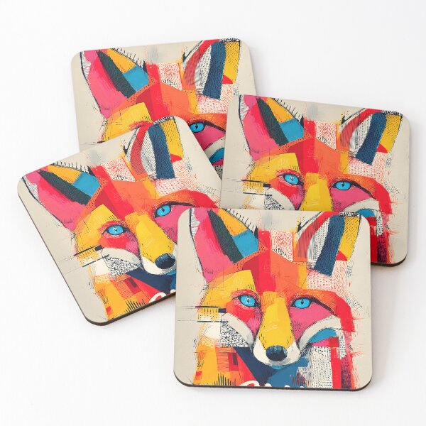 Item preview, Take a Stand for Wildlife with a Vibrant Geometric Fox and Bold Ban Hunting Message designed and sold by OlfactoART Studio.