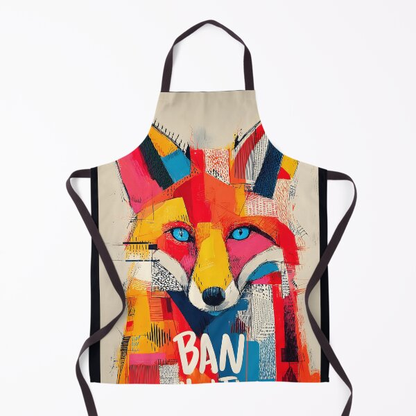 Item preview, Take a Stand for Wildlife with a Vibrant Geometric Fox and Bold Ban Hunting Message designed and sold by OlfactoART Studio.
