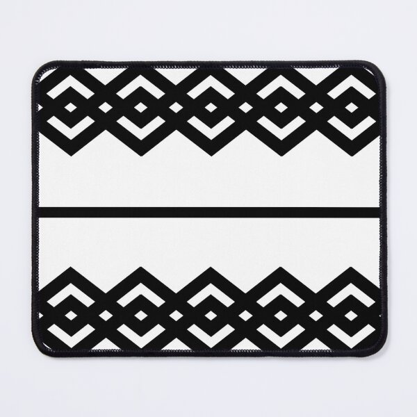 Item preview, Black Geometric Border Pattern designed and sold by studioart.