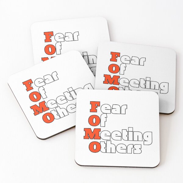 Item preview, FOMO = fear of meeting others designed and sold by WolfBirdDesigns.