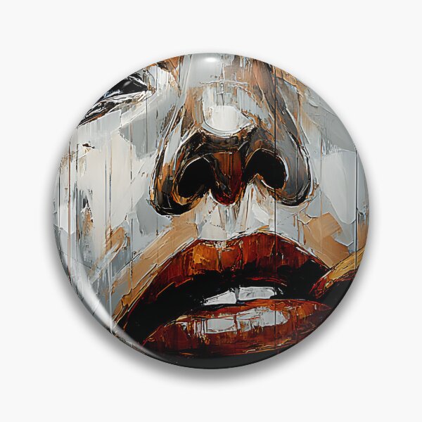 Item preview, Femme Fatale Abstract Womans Portrait Featuring a Cigar and Vibrant Brushstrokes designed and sold by OlfactoART Studio.