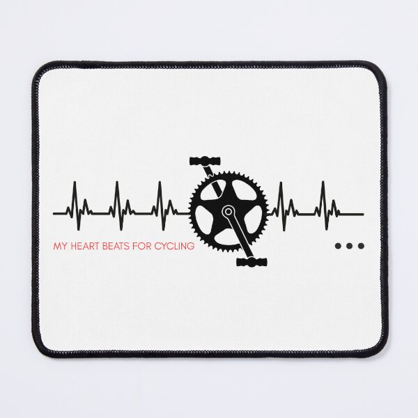 Item preview, My Heart Beats for Cycling – Bicycle Heartbeat EKG Bike Lover Design designed and sold by ArcticFoxStudio.